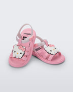 Mini Melissa Hip + Hello Kitty Baby pembe kız bebek sandalet ön görünüm
