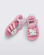 Mini Melissa Hip + Hello Kitty Baby pembe kız bebek sandalet üst görünüm