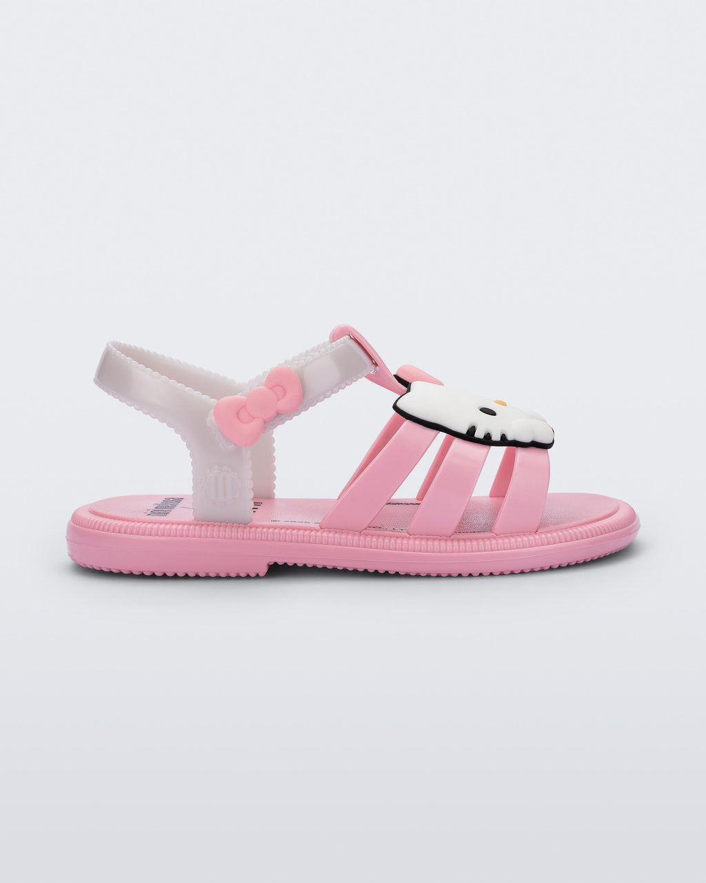 Mini Melissa Hip + Hello Kitty Baby pembe kız bebek sandalet yan görünüm