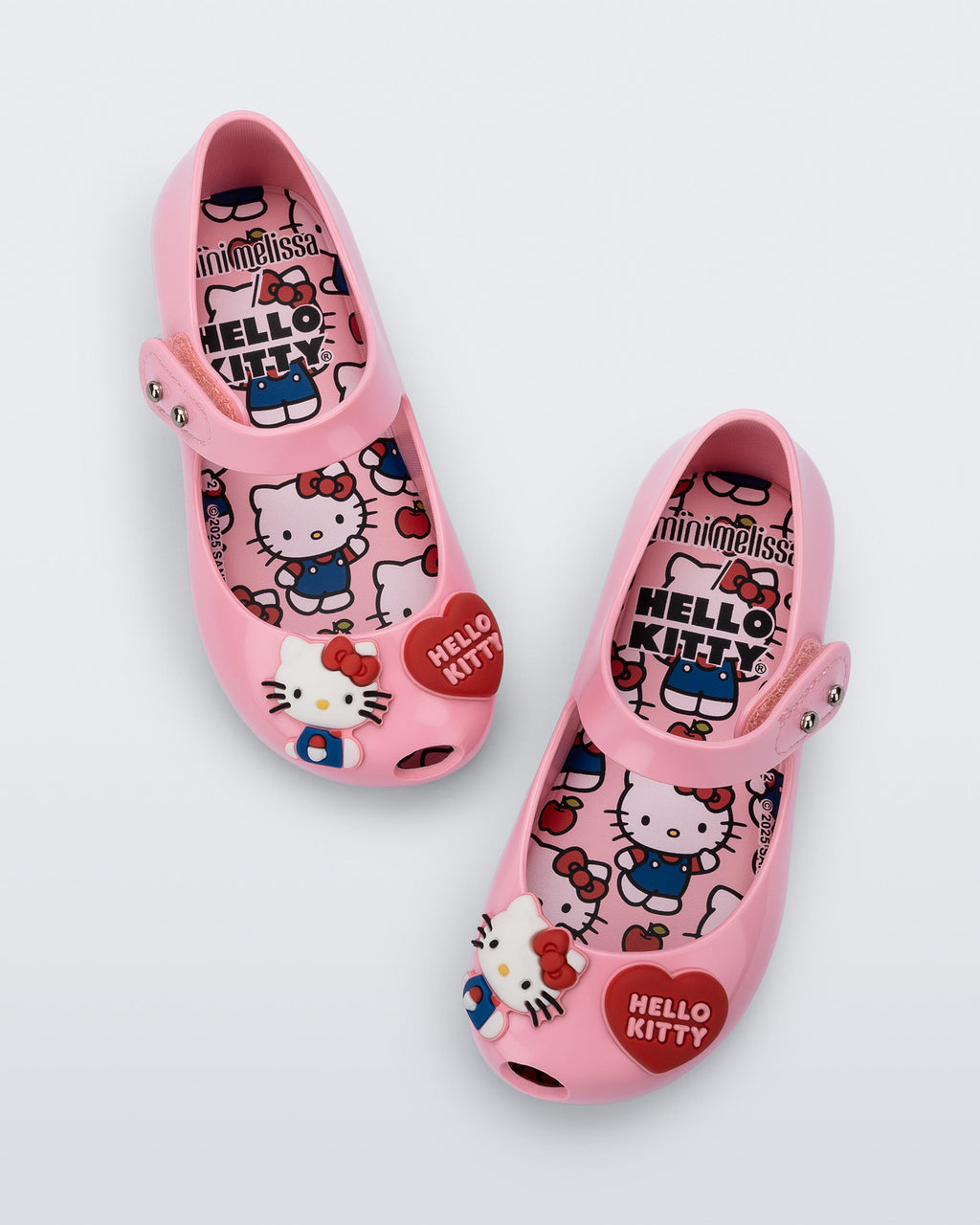 Mini Melissa Ultragirl Hello Kitty Baby pembe iç taban karakter desenleri