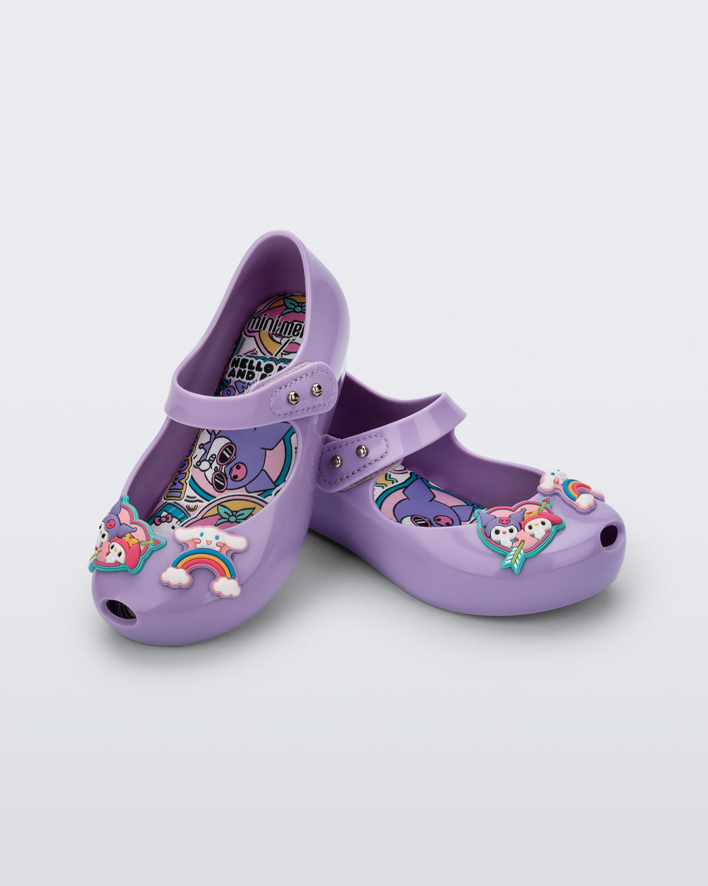 Mini Melissa Ultragirl Hello Kitty Baby lila kız çocuk ayakkabı ön görünüm