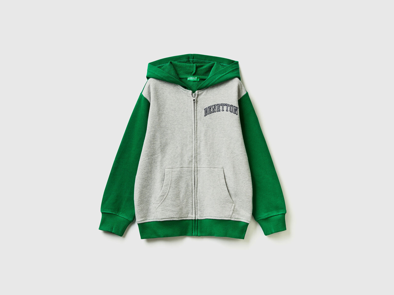 Benetton Zipli Kapüşonlu Mix Renk Sweatshirt - Riki Baby&Kids