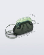 Melissa Glass Bag green - perspektif açı cam canta boyutları
