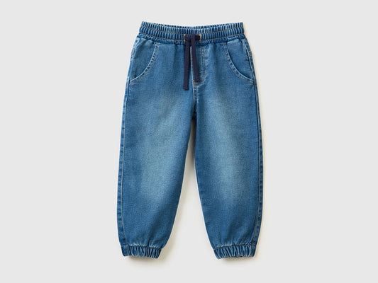 Benetton Erkek Bebek Mavi Denim Pantolon - Riki Baby&Kids