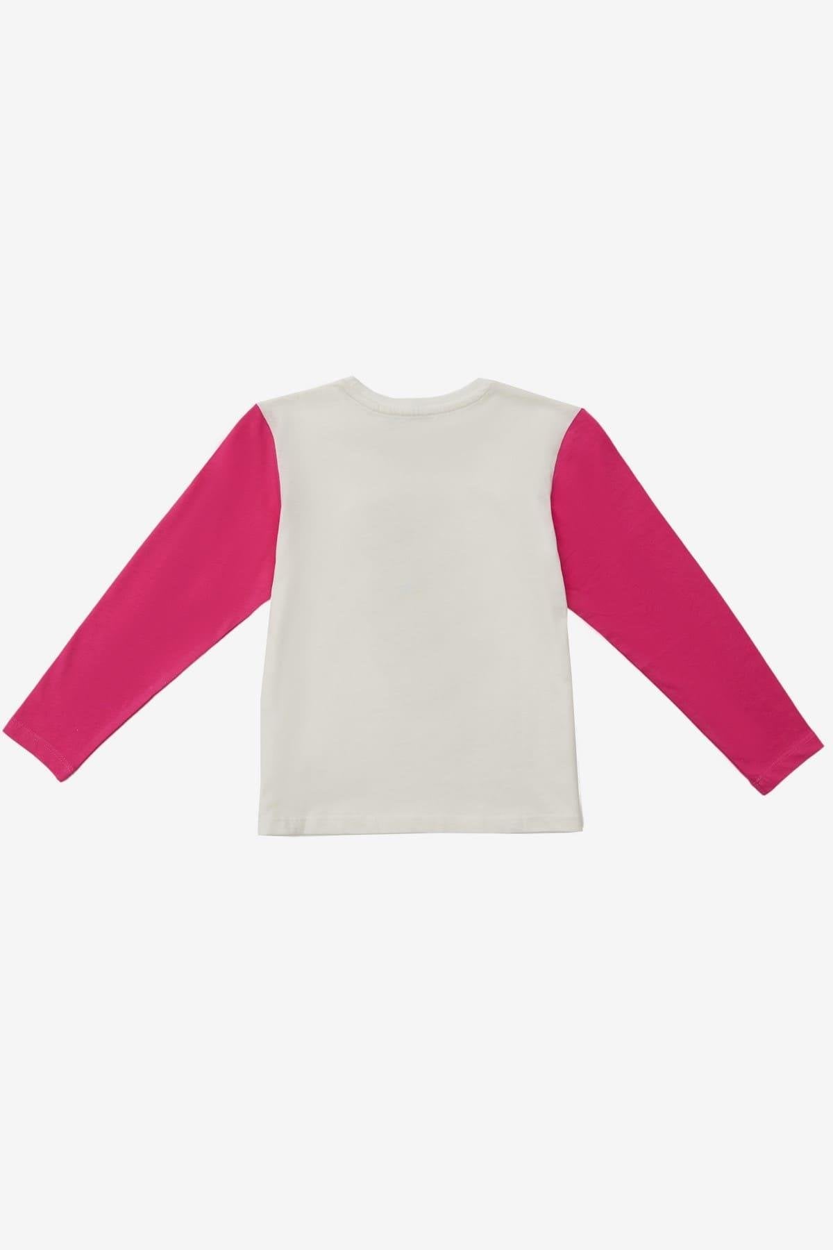 Benetton Kız Çocuk Kalp Baskılı Tişört - Riki Baby&Kids