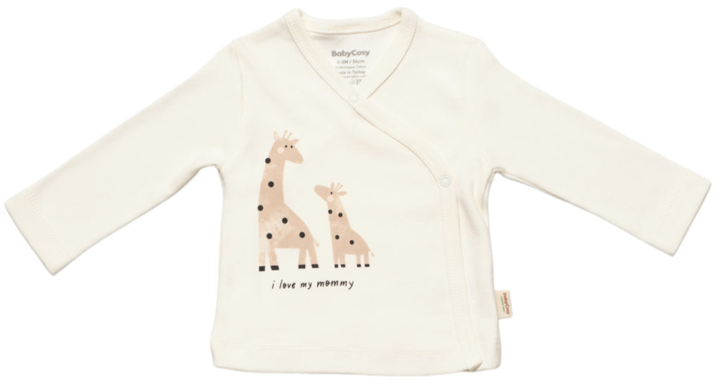 Babycosy Organik Pamuk Giraffe 5'li Hastane Çıkış Seti - Riki Baby&Kids