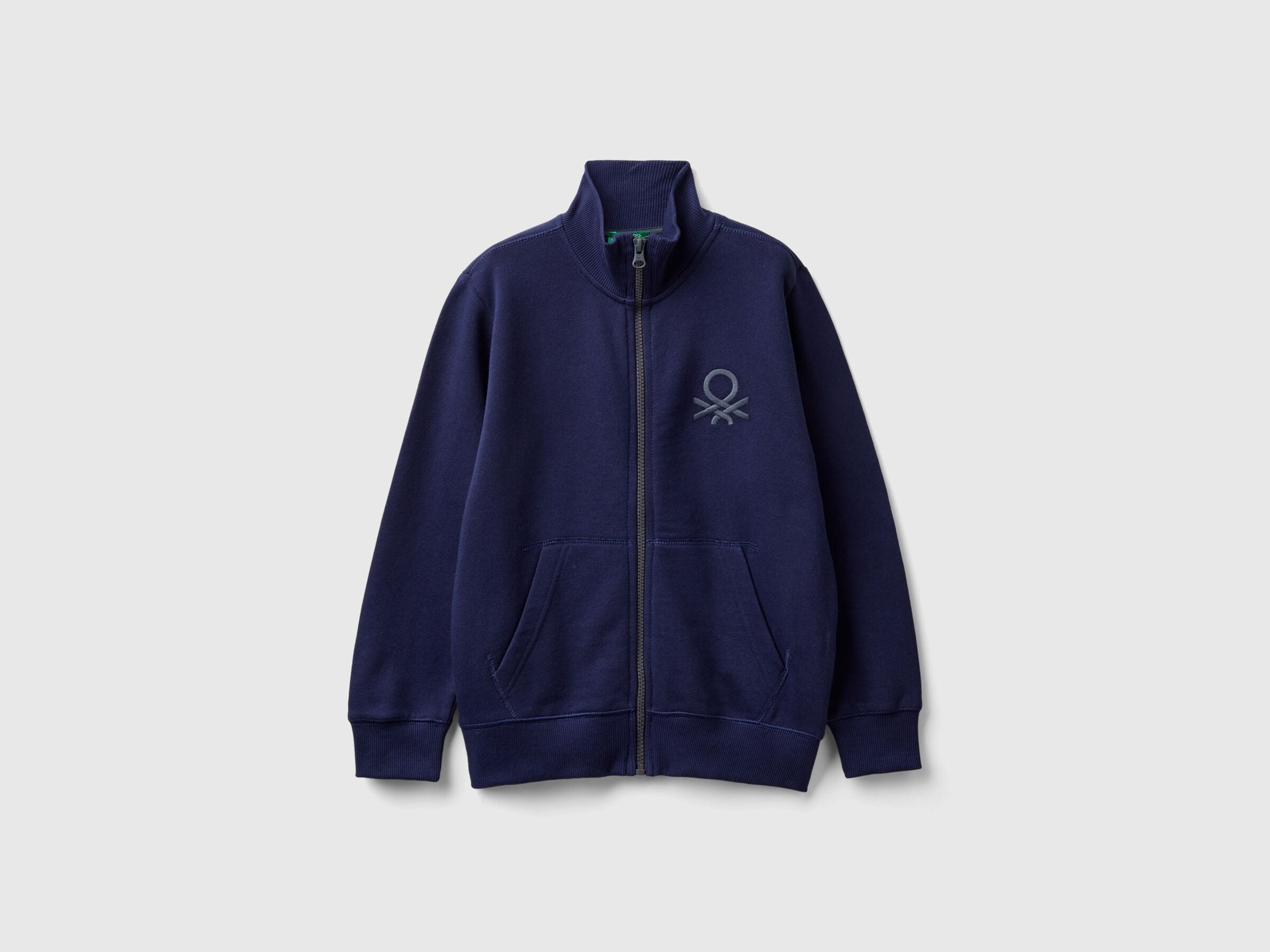 Benetton Çocuk Zipli Dik Yaka Sweatshirt - Riki Baby&Kids