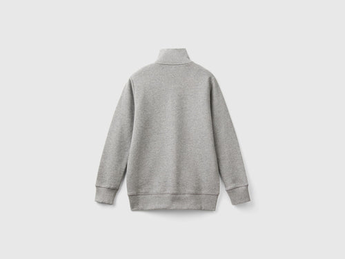 Benetton Çocuk Zipli Dik Yaka Sweatshirt - Riki Baby&Kids