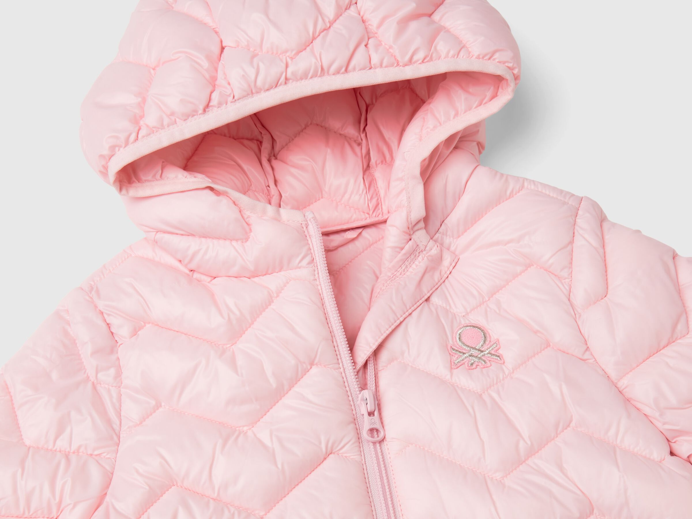 Benetton Kız Bebek Pembe Mevsimlik Pufa Mont - Riki Baby&Kids