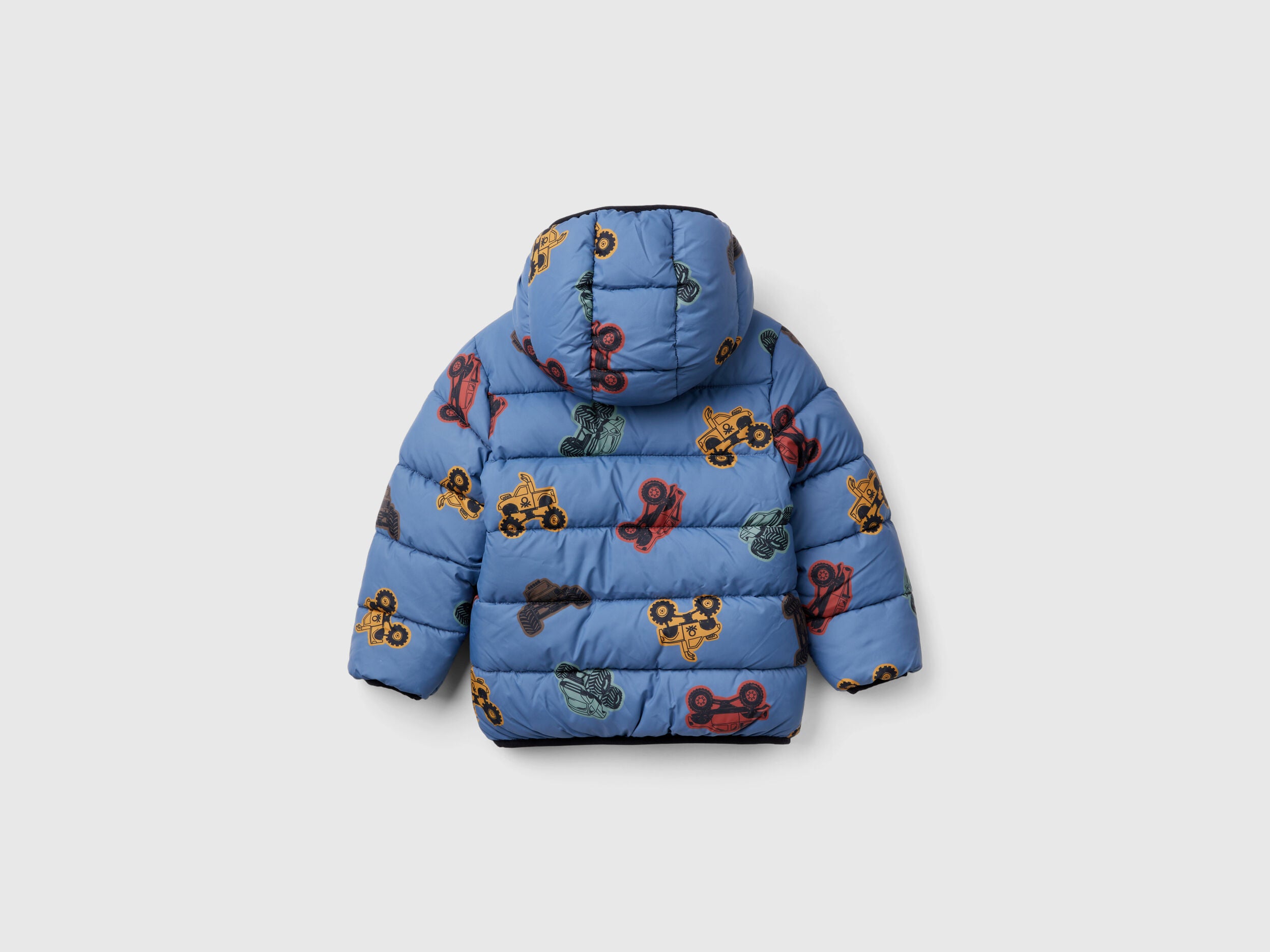 Benetton Erkek Bebek Araba Desenli Mavi Mont - Riki Baby&Kids