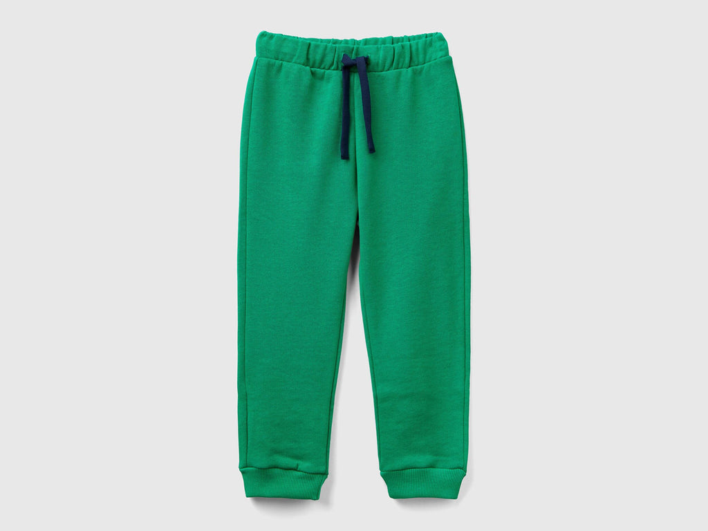 Benetton Erkek Bebek Yeşil Arka Cebi Logo Eşofman Altı