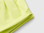 Benetton Kız Bebek Sarı Benetton Logo İşlemeli Beli İpli Şort