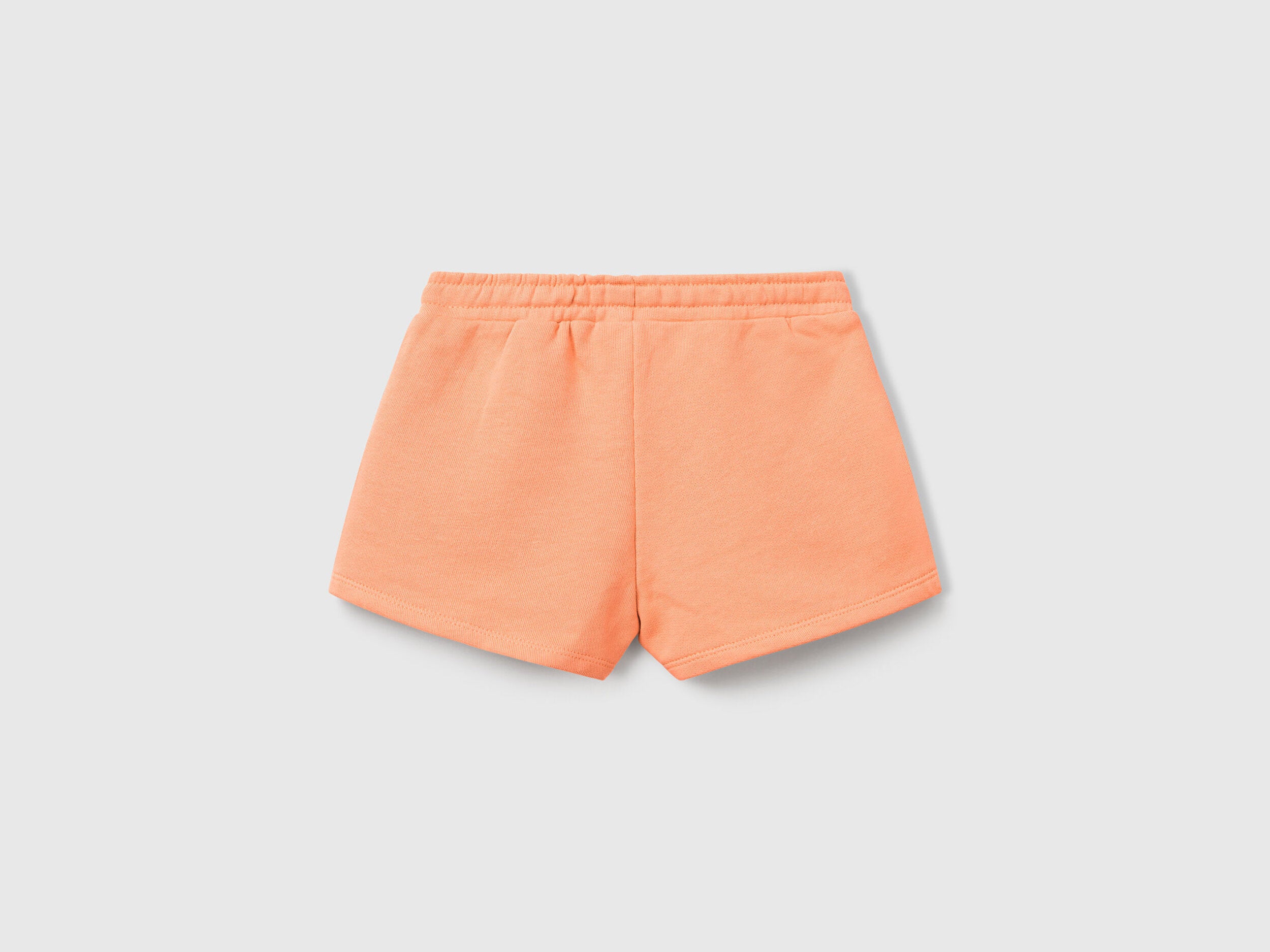Benetton Kız Bebek Yavruağzı Benetton Logo İşlemeli Beli İpli Şort