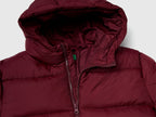 Benetton Çocuk Bordo Kapüşonlu Kışlık Puffer Mont – Dolgulu, 2. görünüm