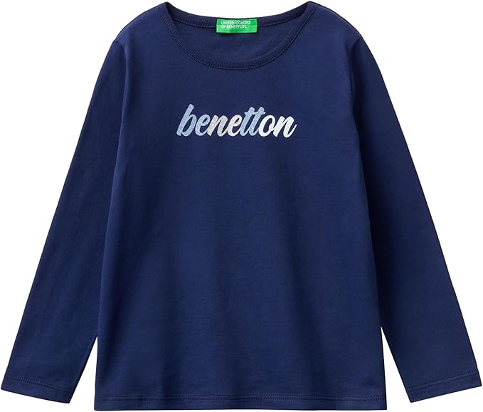 Benetton Lacivert Uzun Kol Tişört - Riki Baby&Kids