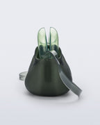 Melissa Glass Bag green - şeffaf mentol kapak detay perspektif