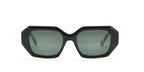 LOOKlight Salvia Black Pearl güneş gözlüğü, önden görünüm: geometrik çerçeve, yeşil lens