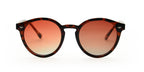 LOOKlight Letoon Bold Chocolate güneş gözlüğü, önden görünüm: yuvarlak çerçeve ve degrade lens