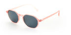 LOOKlight Genius pastel pembe çerçeveli gri lensli güneş gözlüğü, yandan görünüm