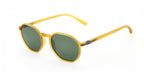 LOOKlight Santorini Matte Daisy unisex güneş gözlüğü, yandan görünüm: yeşil lens