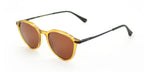 LOOKlight Gregor Daisy unisex güneş gözlüğü, yandan görünüm: kahverengi lens ve ince sap
