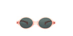 LOOKlight Boo Matte Pastel Pink bebek güneş gözlüğü, önden görünüm: oval çerçeve, gri lens