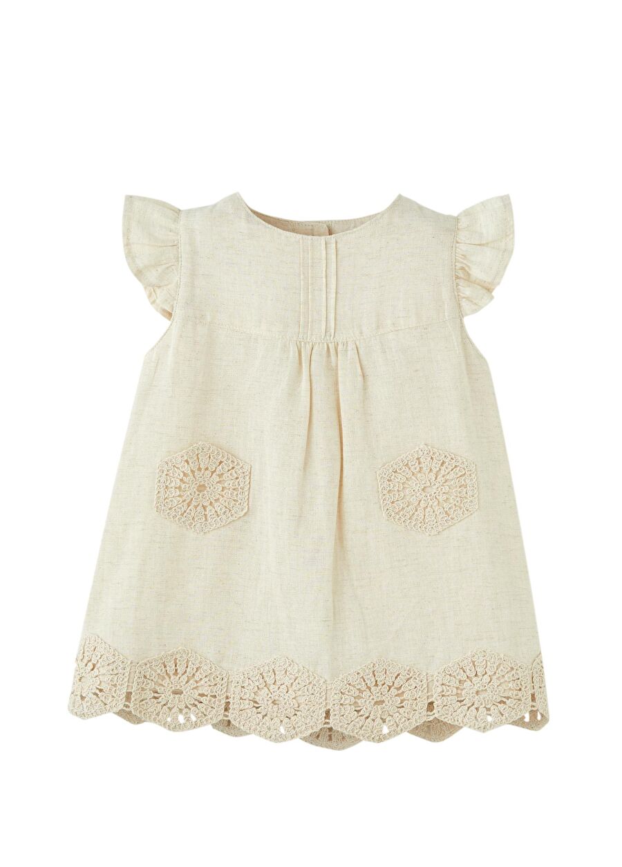 Patique Boho Raw Bej Elbise