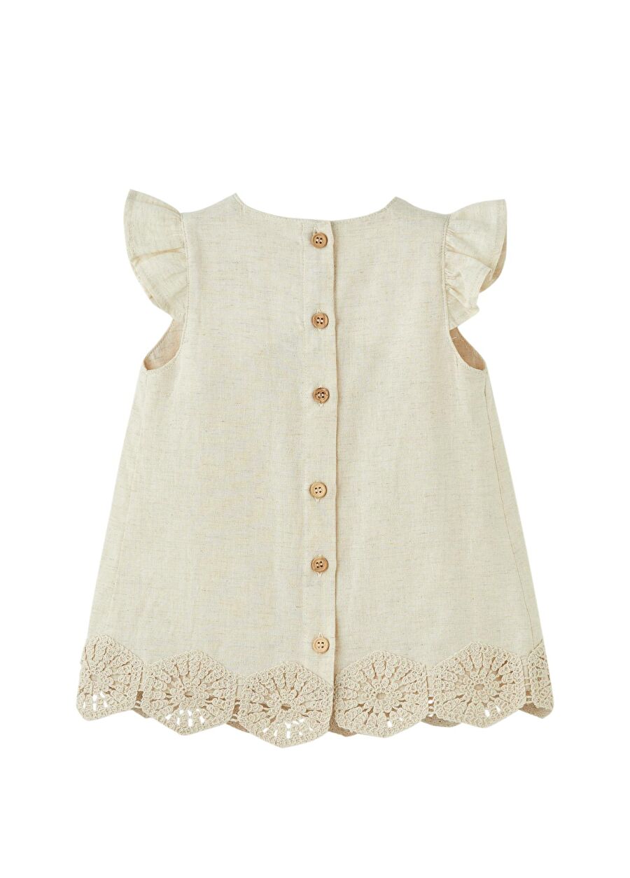 Patique Boho Raw Bej Elbise