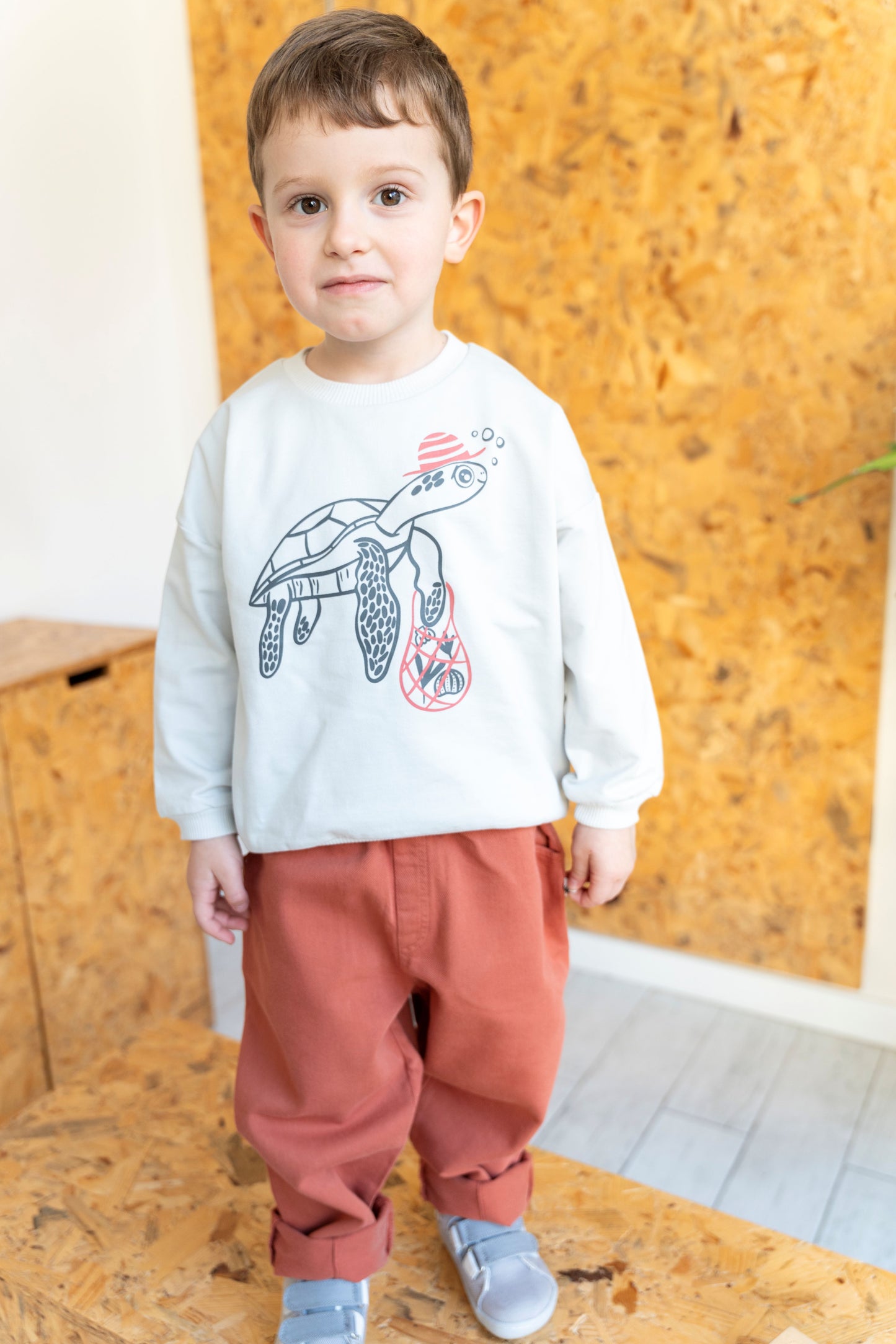 Little Yucca "Slouchy" Kanvas Pantolon - Terracotta