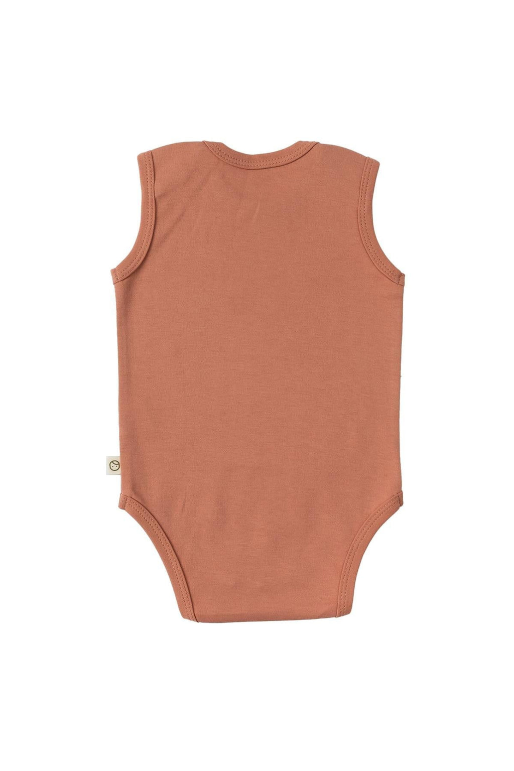Ayarlanabilir Çıtçıtlı Atlet Pembe Organik Pamuk Gusto Baskılı - Riki Baby&Kids