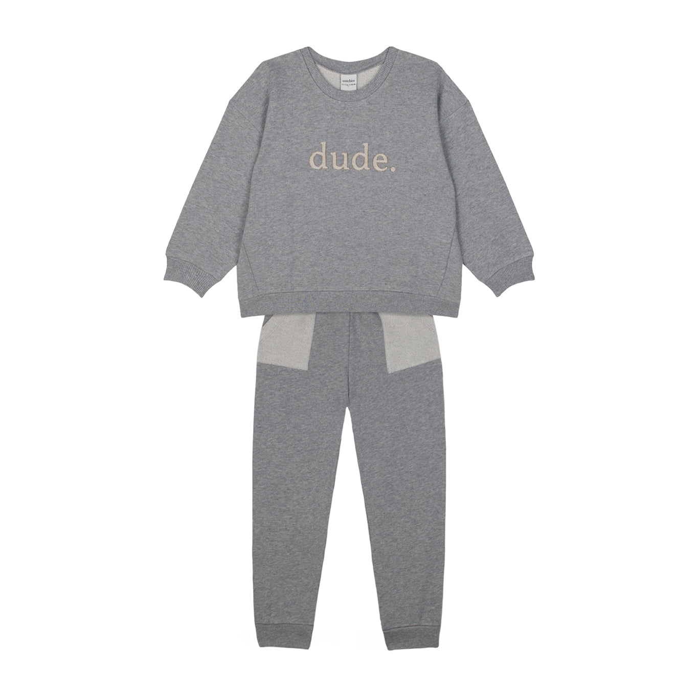 Rahat ve modern tasarımlı çocuk sweatshirt pantolon seti