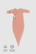 Organik Pamuk Bağlamalı Yenidoğan Cosmos Pembe Uyku Tulumu - Riki Baby&Kids