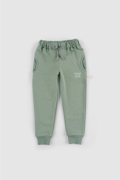 Bebek Pantolon Yeşil Organik Pamuk - Riki Baby&Kids