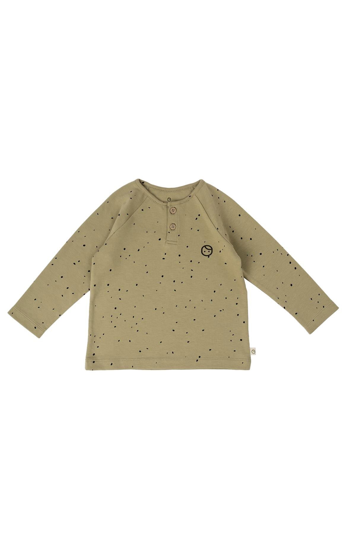 Bebek Pijama Takımı Cosmos Haki Organik Pamuk - Riki Baby&Kids