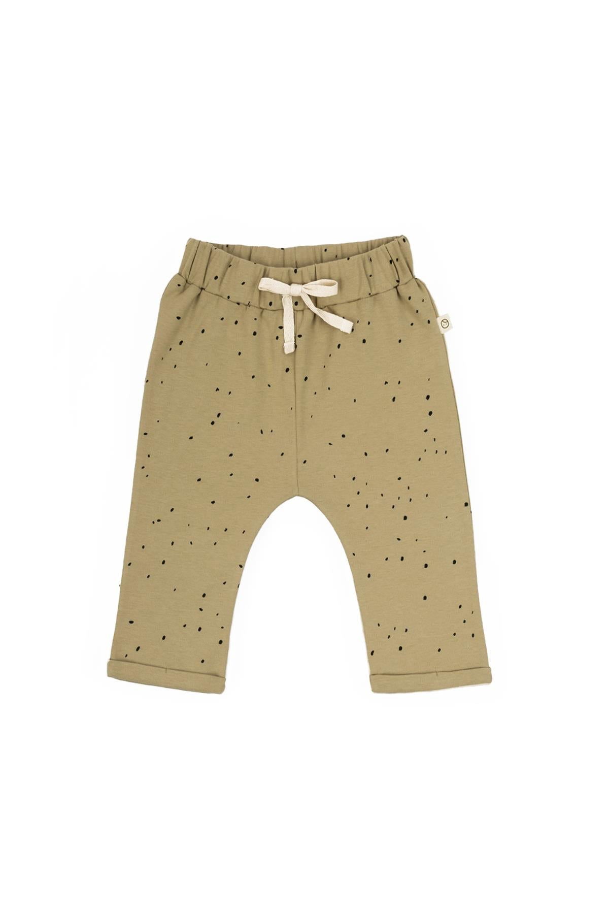 Bebek Pijama Takımı Cosmos Haki Organik Pamuk - Riki Baby&Kids