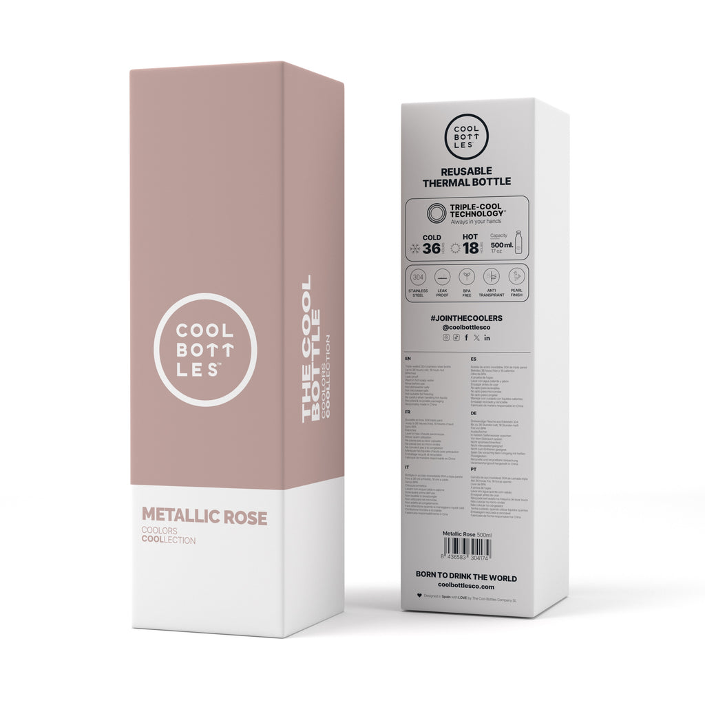 Cool Bottles The Bottles Coolors - Paslanmaz Çelik Termos Şişe Metallic Rose