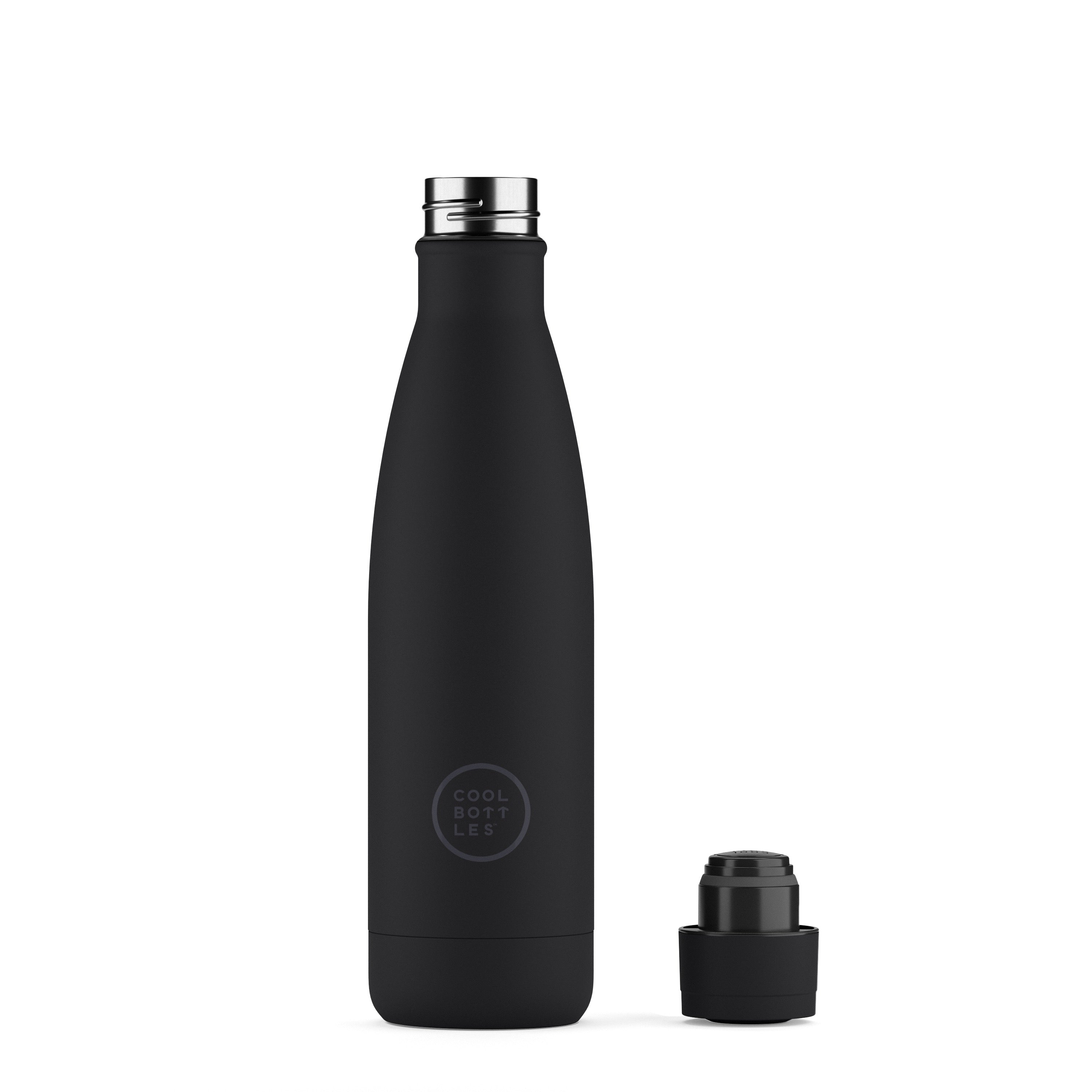 Cool Bottles Mono Black – TripleCool™ Termos Şişe (500 / 750 ml)