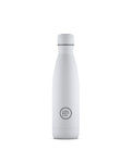 Cool Bottles Mono White 500 ml beyaz çelik termos şişe, önden görünüm