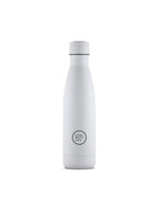 Cool Bottles Mono White 500 ml beyaz çelik termos şişe, önden görünüm