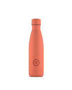 Cool Bottles Pastel Coral 500 ml mercan rengi çelik termos şişe, önden görünüm