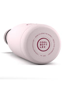 Cool Bottles Pastel Pink mat yüzey ve taban logosu yakın çekim