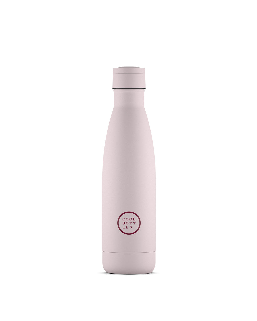 Cool Bottles Pastel Pink 500 ml pembe çelik termos şişe, önden görünüm