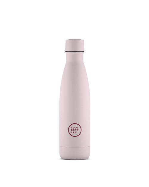 Cool Bottles Pastel Pink 500 ml pembe çelik termos şişe, önden görünüm