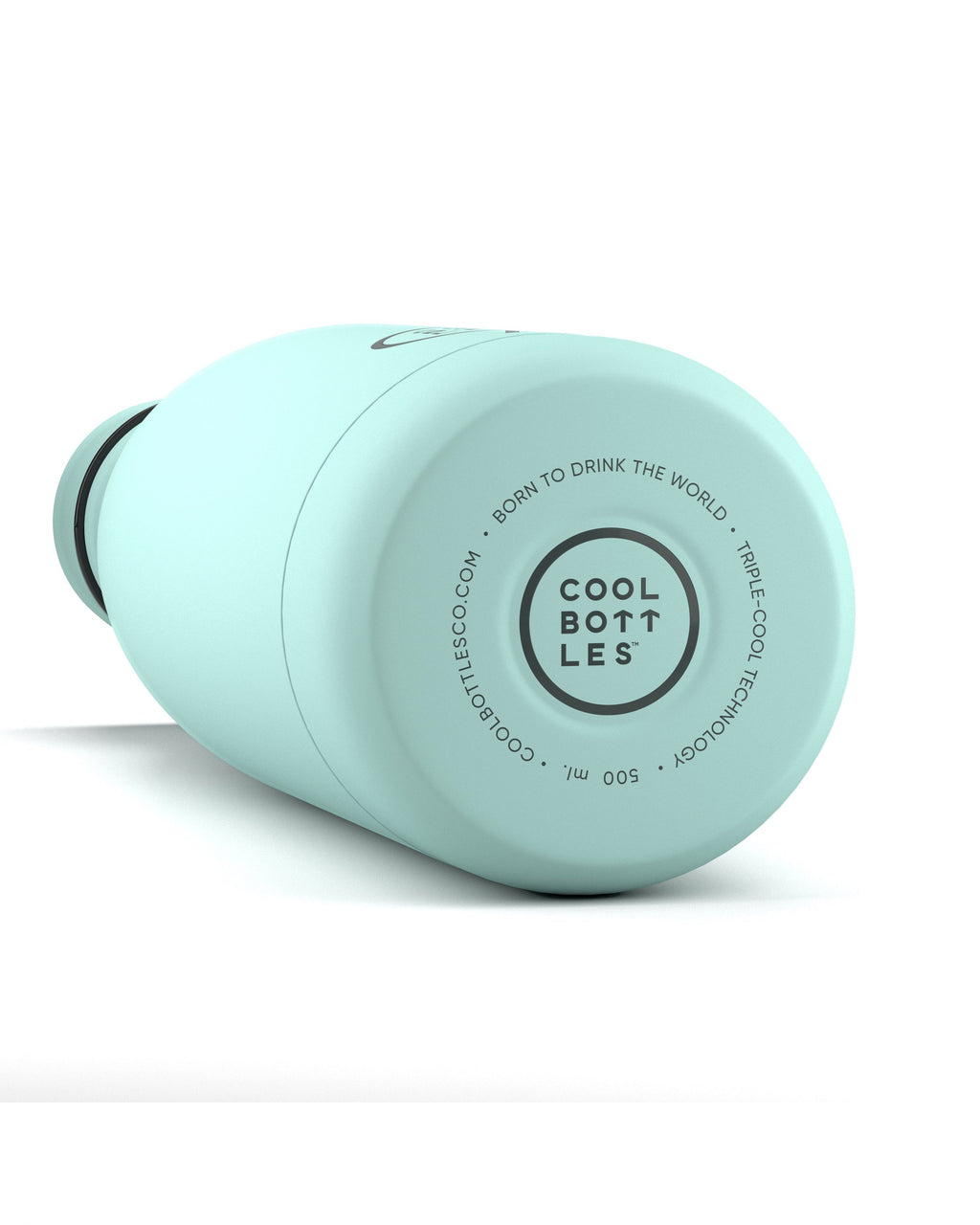 Cool Bottles Pastel Sky mat yüzey ve taban logosu yakın çekim