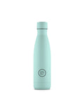 Cool Bottles Pastel Sky 500 ml mavi çelik termos şişe, önden görünüm