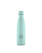 Cool Bottles Pastel Sky 500 ml mavi çelik termos şişe, önden görünüm