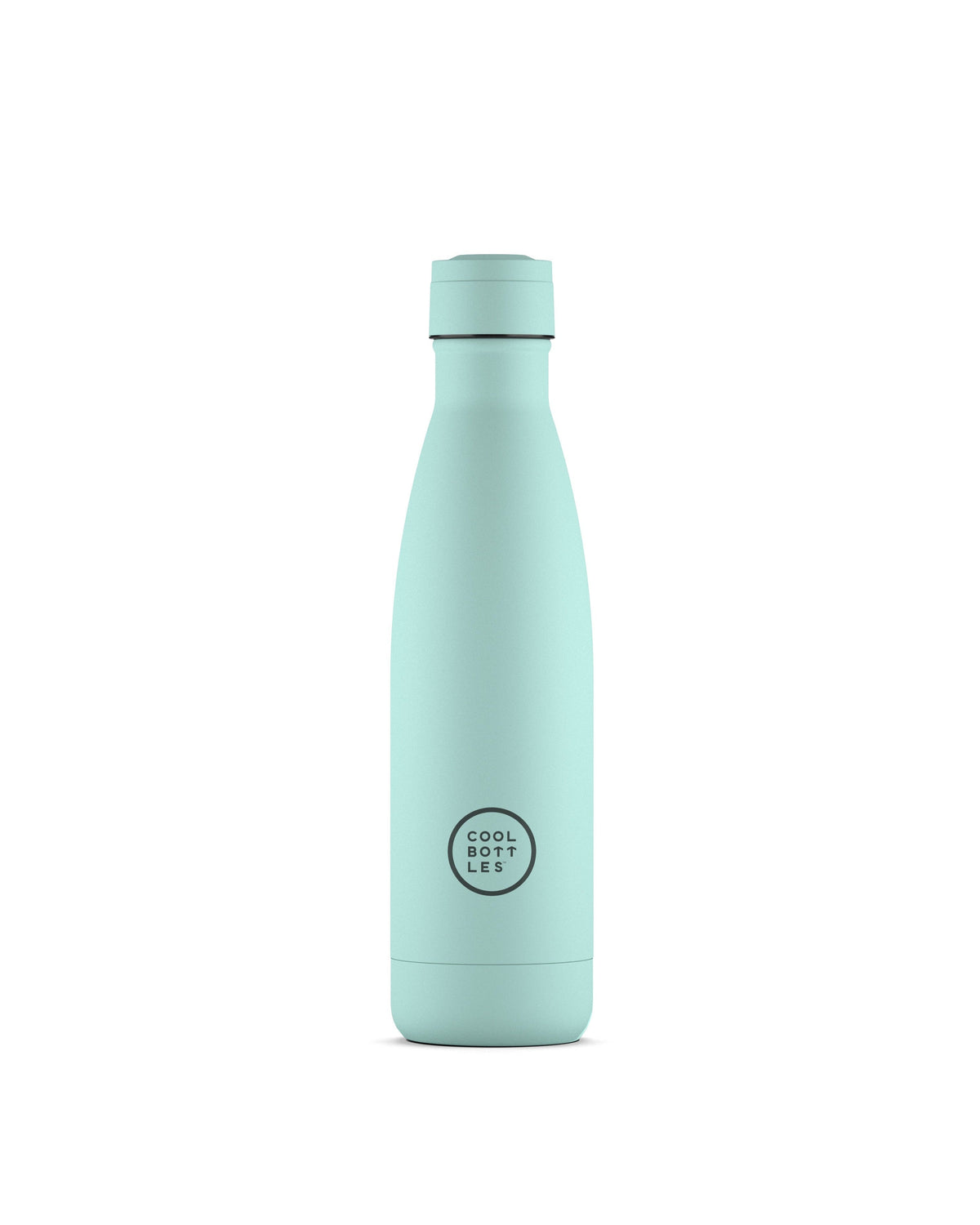 Cool Bottles Pastel Sky 500 ml mavi çelik termos şişe, önden görünüm