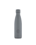 Cool Bottles Pastel Grey 500 ml gri çelik termos şişe, önden görünüm