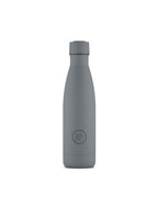 Cool Bottles Pastel Grey 500 ml gri çelik termos şişe, önden görünüm