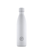 Cool Bottles Mono White 750 ml beyaz çelik termos şişe, önden görünüm
